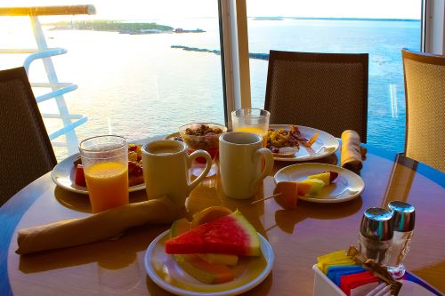 Breakfast at sea 2 night or more cruise