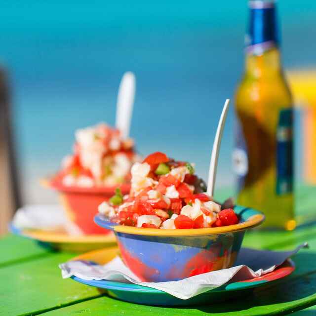 Conch Salad in Bimini Bahamas or Freeport Bahamas