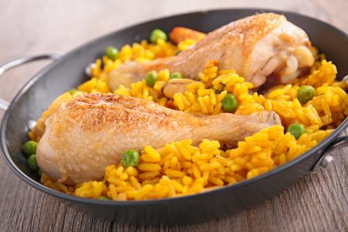 Viva Fortuna Beach Chicken and yellow rice
